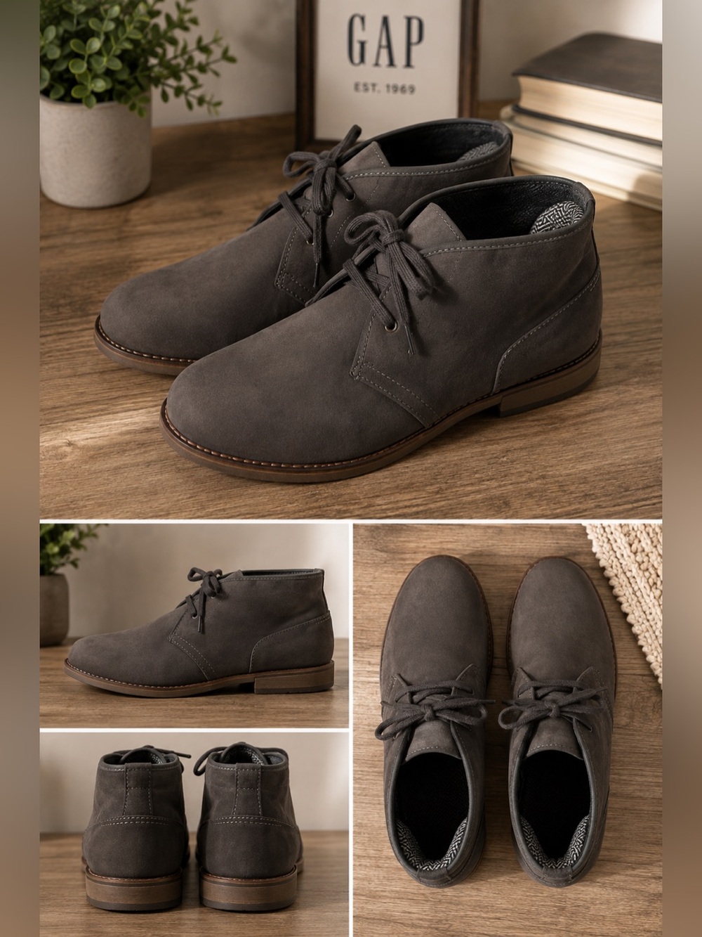 GAP Men's Gray Chukka Boots